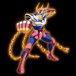Ikki com a primeira versão da armadura de Fênix